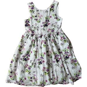 Janie and Jack FLORAL EYELET DRESS Size 6
